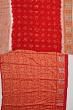 Banarasi Silk Bandhani Red Saree