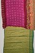 Banarasi Silk Bandhani Purple Saree