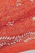 Tussar Kantha Embroidery Brick Red Saree