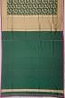 Banarasi Silk Shikargah Jaal Bottle Green Saree