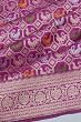 Banarasi Silk Brocade Purple Saree