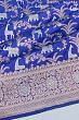 Banarasi Silk Jaal Royal Blue Saree