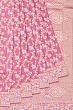 Banarasi Silk Jaal Pink Saree