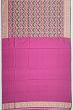 Banarasi Silk Jaal Purple And Dark Green Saree