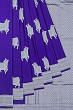 Banarasi Satin Pichwai Butta Royal Blue Saree