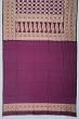 Banarasi Silk Brocade Purple Saree