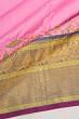 Kanchipuram Silk Butta Baby Pink Saree With Embroidery