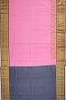 Kanchipuram Silk Butta Baby Pink Saree With Embroidery