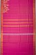 Kanchipuram Silk Checks Pink Saree With Embroidery