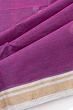 Dhakai Handspun Cotton Butta Purple Saree With Jamdani Pallu