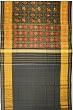 Rajkot Patola Silk Ikat Black Saree