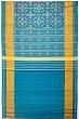 Rajkot Patola Silk Ikat Teal Blue Saree