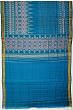 Rajkot Patola Silk Ikat Teal Blue Saree