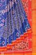 Semi Patan Patola Silk Ikat Royal Blue Saree