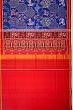 Semi Patan Patola Silk Ikat Royal Blue Saree