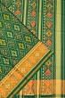 Rajkot Patola Silk Ikat Dark Green Saree