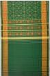 Rajkot Patola Silk Ikat Dark Green Saree