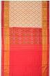 Rajkot Patola Silk Ikat Cream Saree