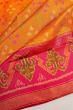 Rajkot Patola Silk Ikat Mustard Yellow Saree