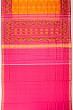 Rajkot Patola Silk Ikat Mustard Yellow Saree