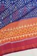 Rajkot Patola Silk Ikat Royal Blue Saree