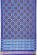 Patan Patola Silk Double Ikat Pan Bhat Blue Saree