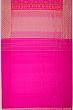 Banarasi Silk Checks And Brocade Pink Saree