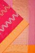 Banarasi Kora Organza Butta And Zig Zag Lines Pink Saree