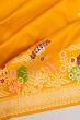 Banarasi Silk Butta Yellow Saree