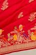 Banarasi Silk Butta Red Saree