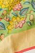 Taranga Kanchi Soft Silk Kalamkari Hand Painted Pale Green Saree