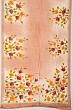 Tussar Floral Printed Peach And Cream Saree