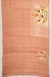 Tussar Floral Printed Peach And Cream Saree