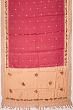 Tussar Butta Pink Saree With Embroidery Border