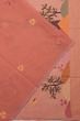 Phulia Cotton Jamdani Butta Peach Saree