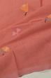 Phulia Cotton Jamdani Butta Peach Saree