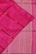 Organza And Jute Butta Rani Pink Saree