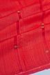 Organza And Jute Butta Red Saree