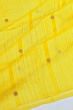 Organza And Jute Butta Lemon Yellow Saree