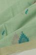 Phulia Cotton Butta Pastel Green Saree