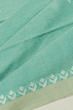 Phulia Cotton Butta Sea Green Saree