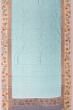 Chanderi Cotton Embroidery Jaal Pastel Blue Saree With Handpainted Border