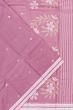 Dhakai Handspun Cotton Butta Pink Saree With Jamdani Pallu