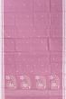 Dhakai Handspun Cotton Butta Pink Saree With Jamdani Pallu