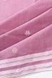 Dhakai Handspun Cotton Butta Pink Saree With Jamdani Pallu