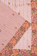 Organza Vertical Lines And Embroidery Butta Lavender Saree