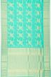 Taranga Kanchi Silk Jacquard And Jaal Sea Green Saree