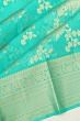 Taranga Kanchi Silk Jacquard And Jaal Sea Green Saree