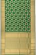 Taranga Kanchi Silk Geometrical Brocade Dark Green Saree