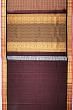 Kanchipuram Silk Horizontal Lines Pastel Brown Saree